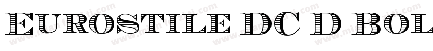 Eurostile DC D Bold字体转换